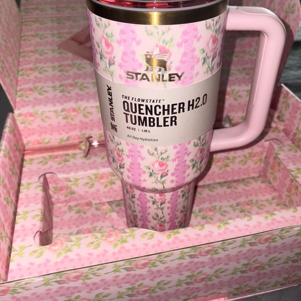 Stanley x LoveShackFancy Pink Floral Insulated Tumbler